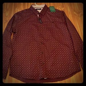 7 Diamonds Maroon Button Up - Never Worn